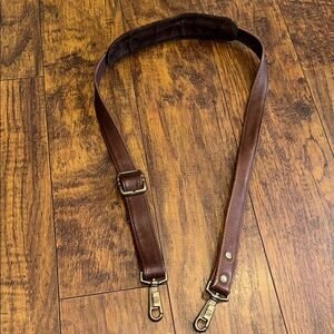 Swiss Gear Victorinox Brown Leather Men's Bag Strap
